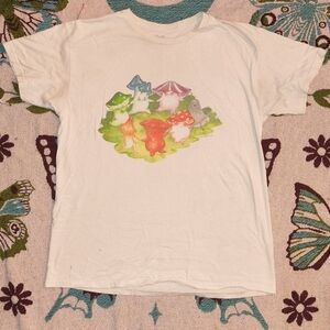 Mushroom White Graphic T-Shirt
